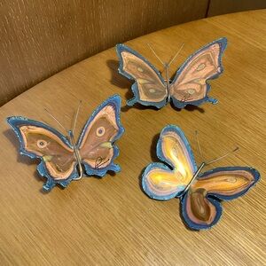 Copper Butterflies 🦋 Ryan Studio Artist Signed Metal Butterfy Artisan Sculpture